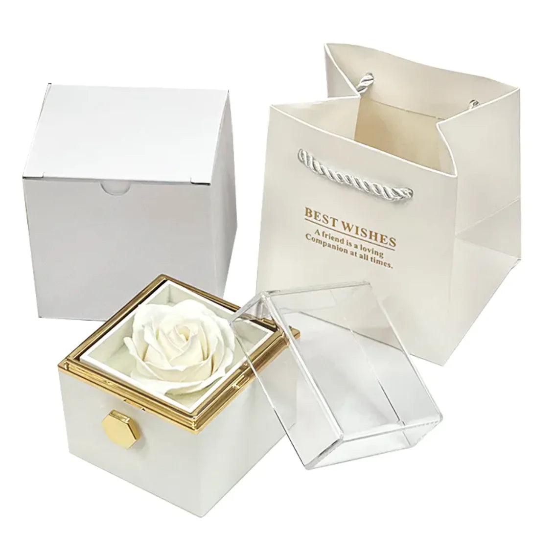 Rotating Rose Gift Box