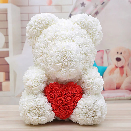 Handmade Rose Bear