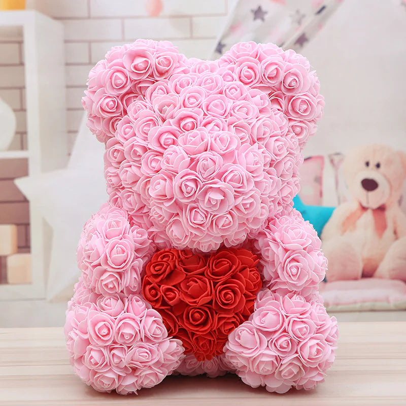 Handmade Rose Bear