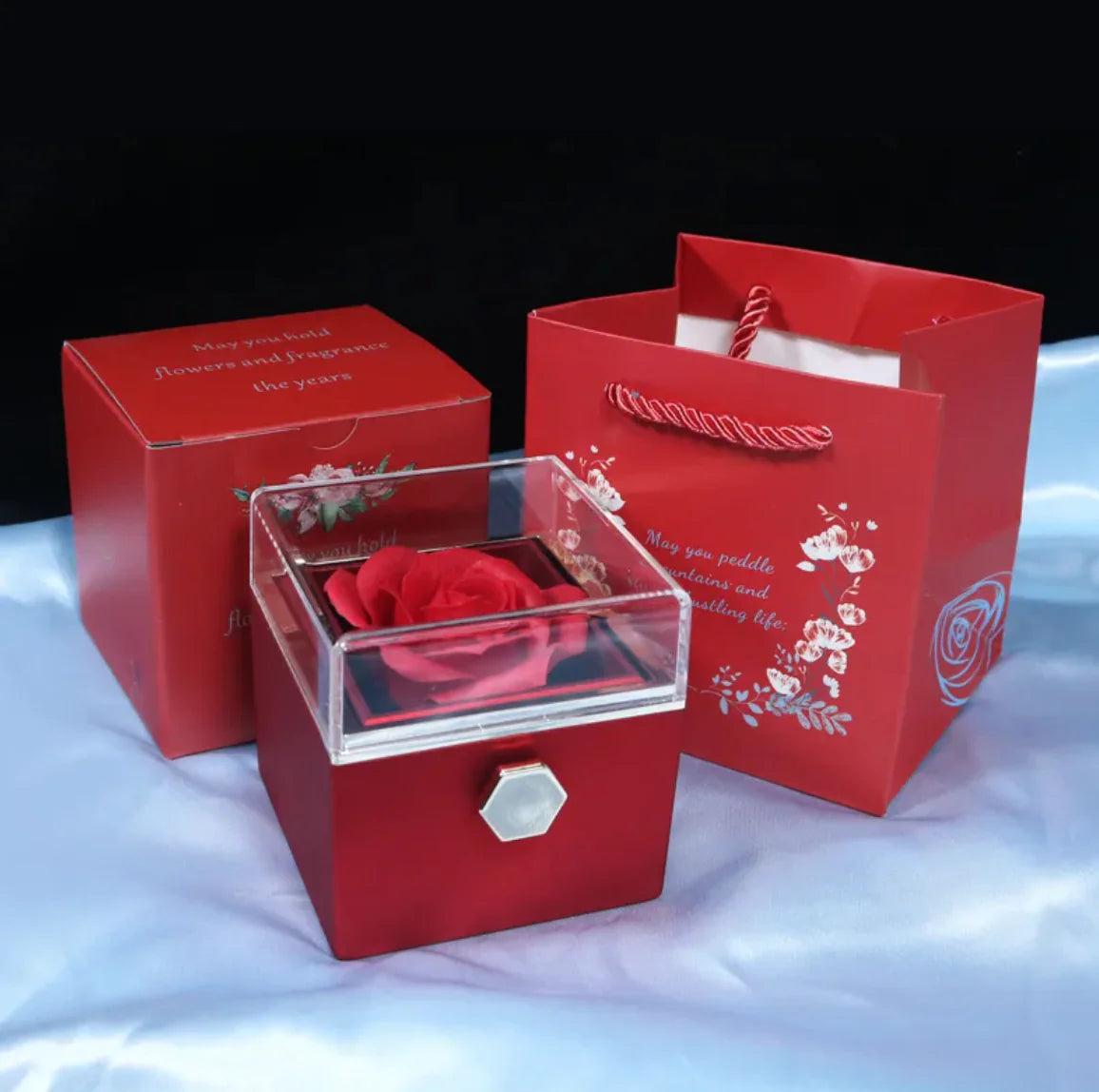 Rotating Rose Gift Box